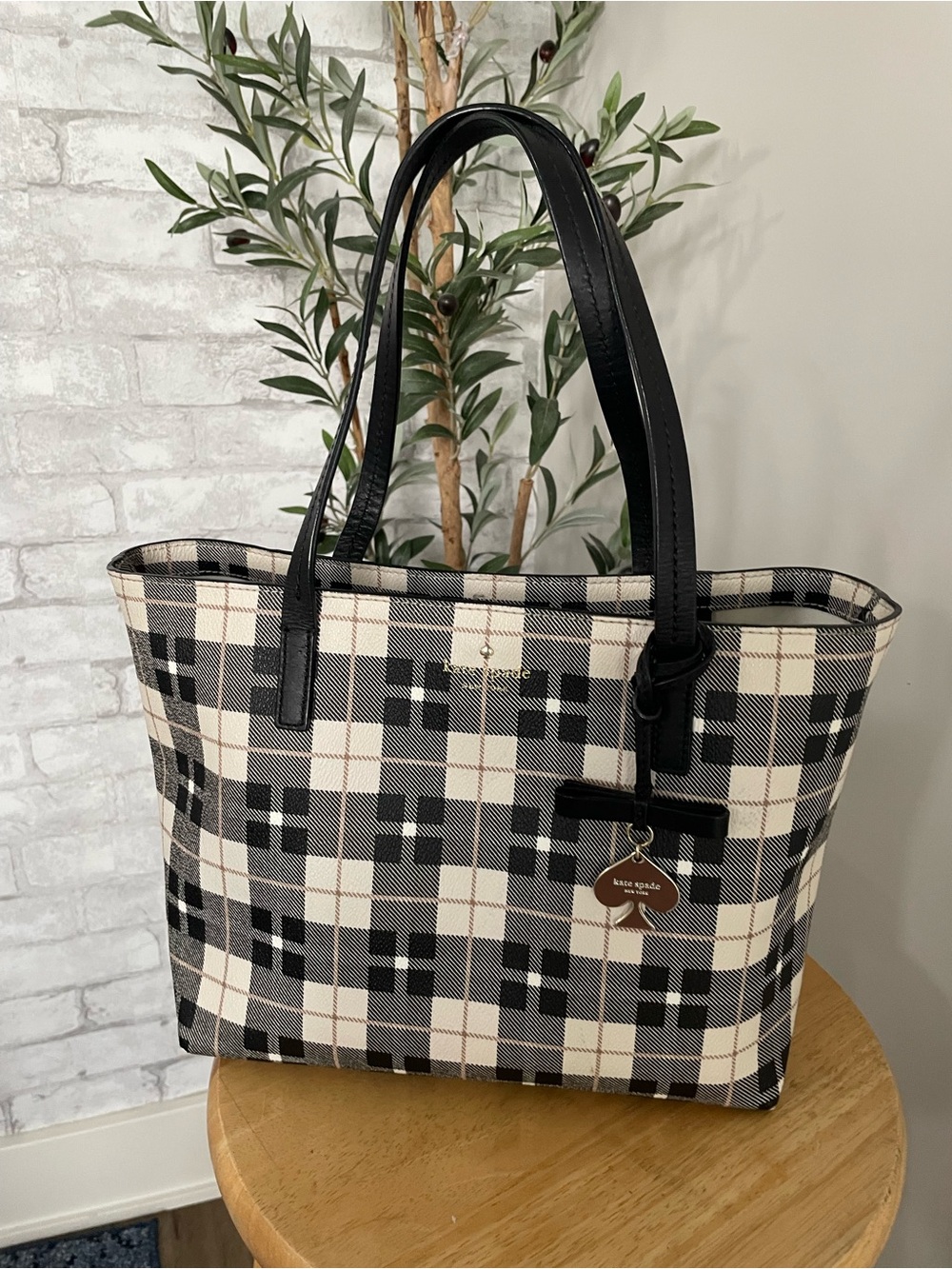 kate spade Hawthorne Lane Plaid Ryan Tote